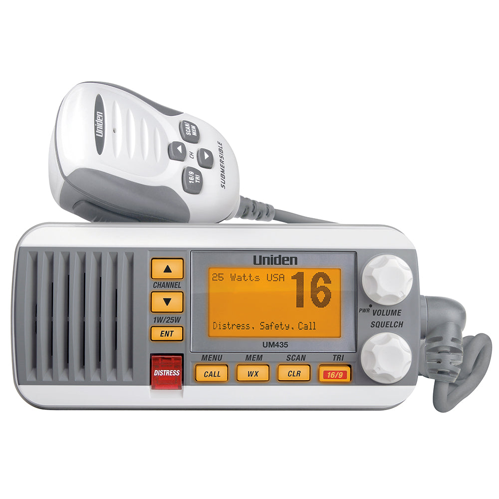 UNIDEN UM435 FIXED MOUNT VHF RADIO - WHITE