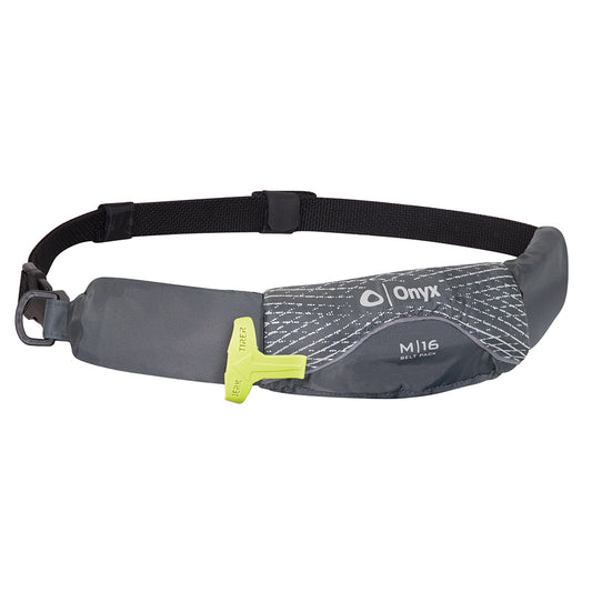 ONYX M-16 MANUAL INFLATABLE BELT PACK (PFD) - GREY