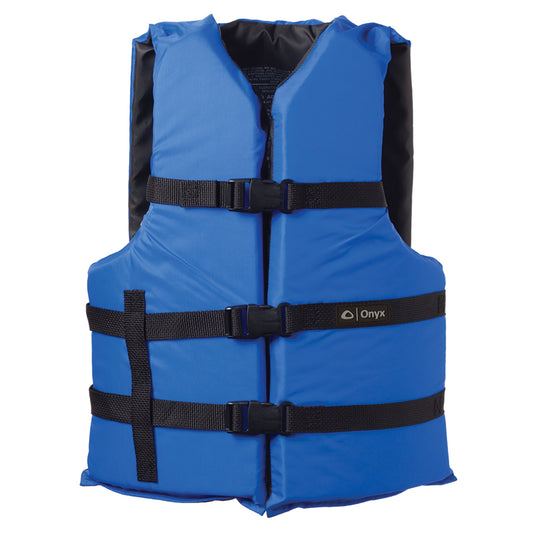 ONYX NYLON GENERAL PURPOSE LIFE JACKET - ADULT UNIVERSAL - BLUE