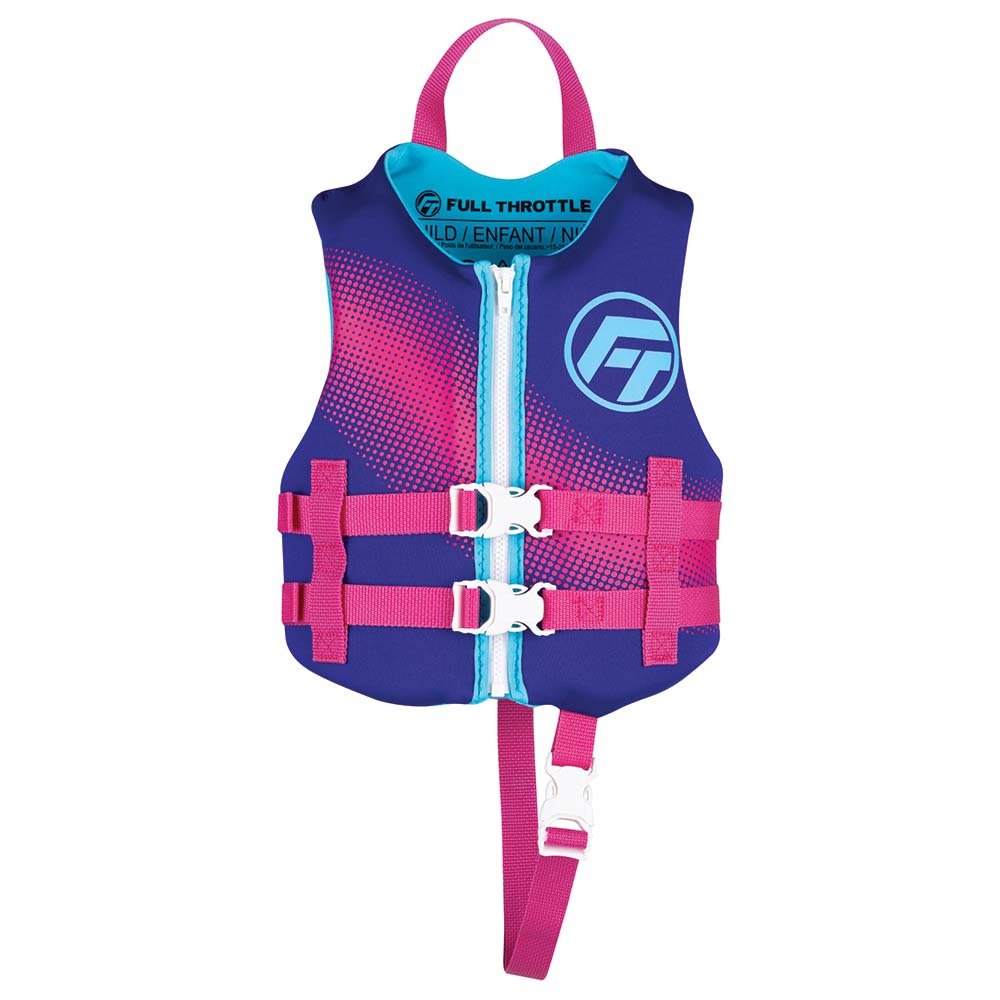 FULL THROTTLE CHILD RAPID-DRY LIFE JACKET -PURPLE