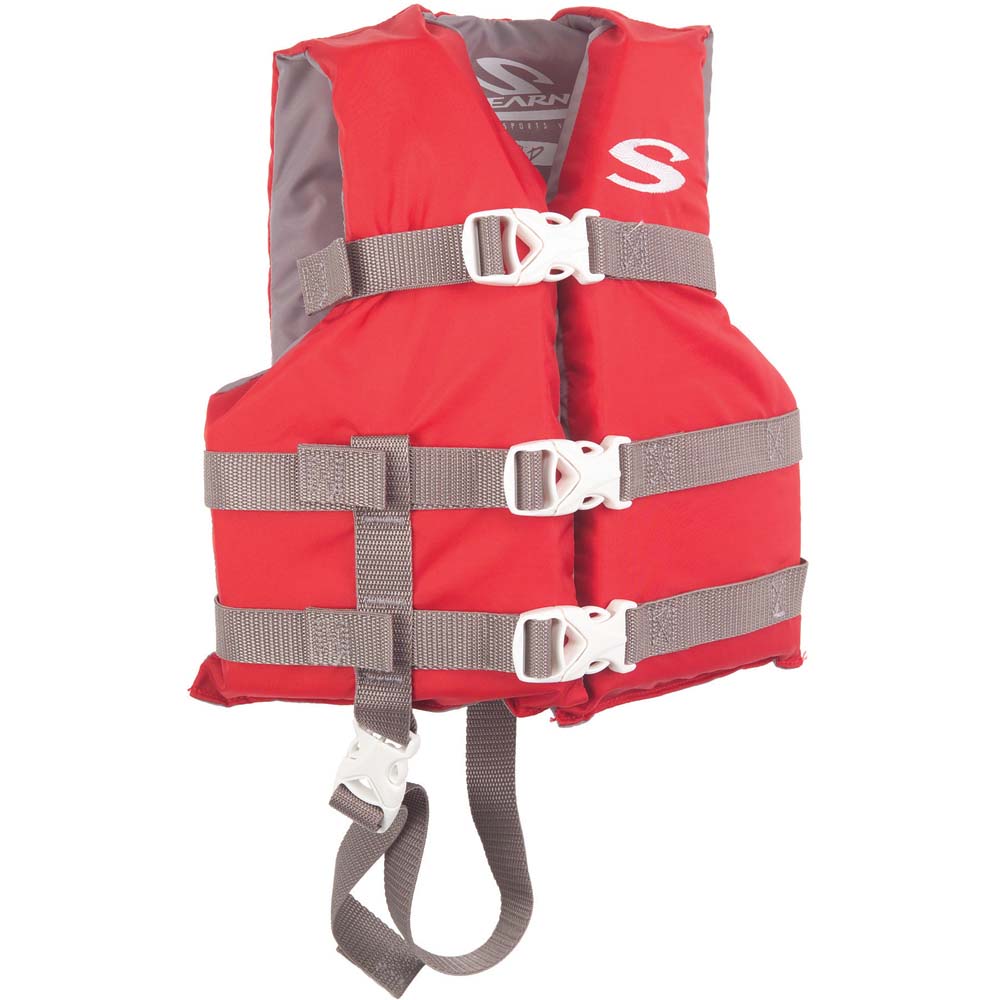 STEARNS CLASSIC SERIES CHILD VEST LIFE JACKET - 30-50LBS - RED