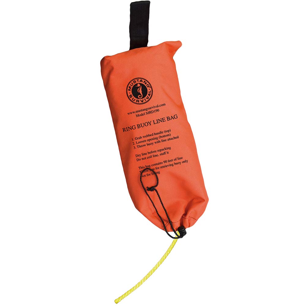 MUSTANG RING BUOY THROW BAG - 90' ROPE