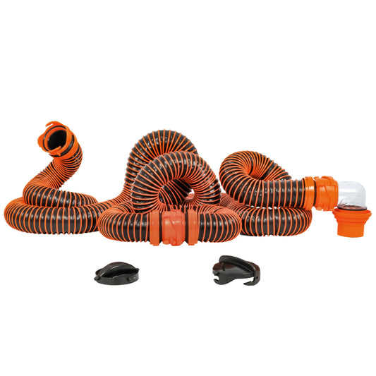 CAMCO RHINOEXTREME 20' SEWER HOSE KIT W/4 IN 1 ELBOW CAPS