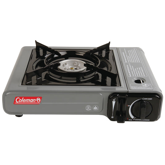 COLEMAN TABLE TOP 1 BURNER BUTANE CAMPING STOVE - GREY