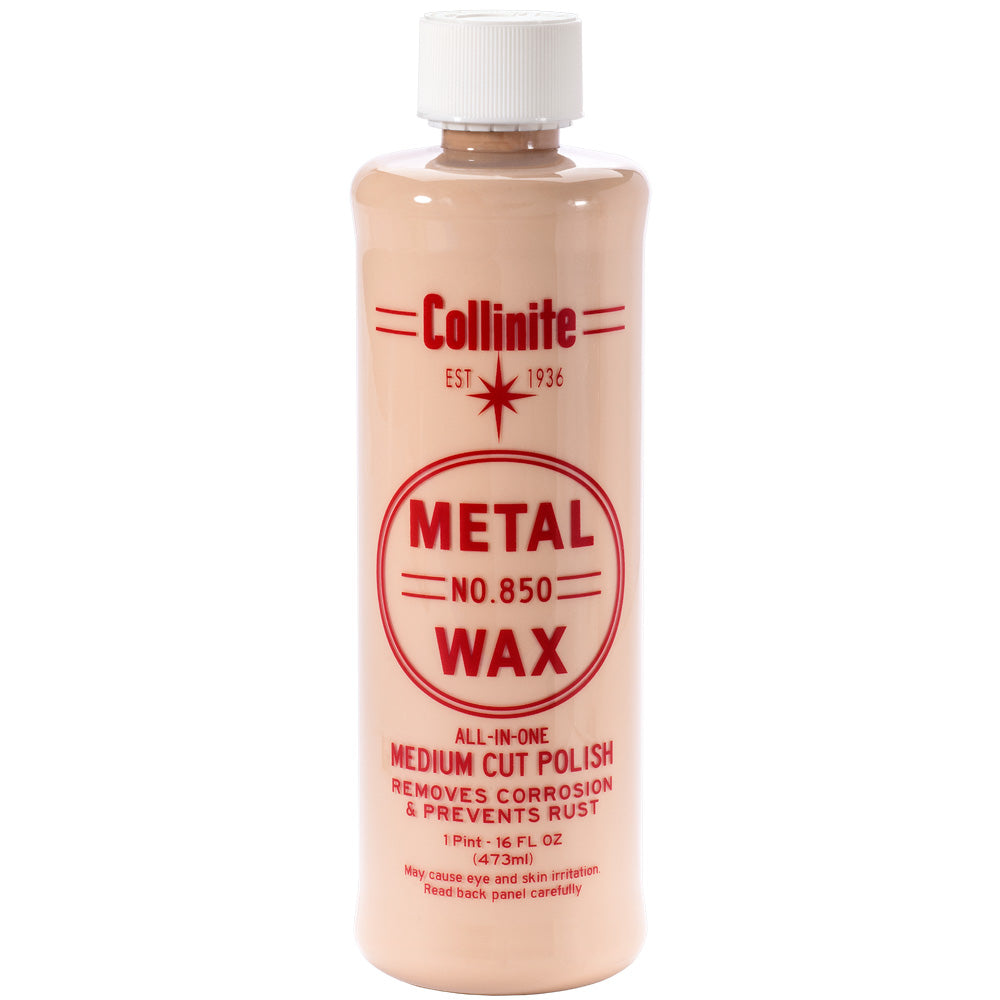 COLLINITE 850 METAL WAX - MEDIUM CUT POLISH - 16OZ