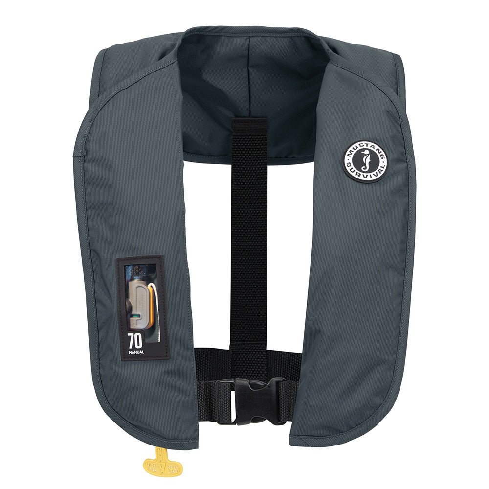 MUSTANG MIT 70 MANUAL INFLATABLE PFD - ADMIRAL GREY