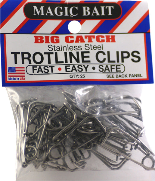 MAGIC BAITS SS TROTLINE CLIPS 25PK