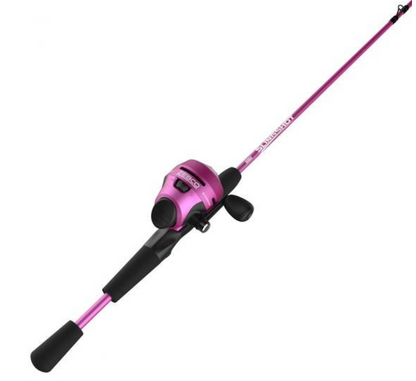 ZEBCO SLINGSHOT 2PC SPINCAST COMBO PURPLE 5'6"